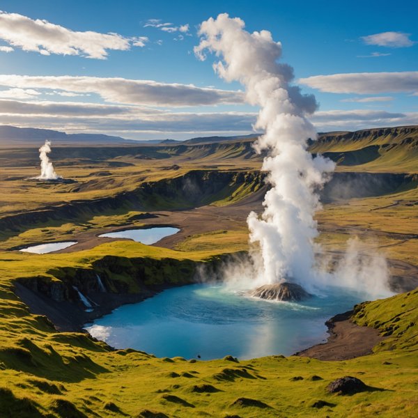 Peut-on participer à une croisière qui offre des randonnées pour découvrir les geysers en Islande?